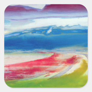 Abstract Zusammensetzung Quadratischer Aufkleber