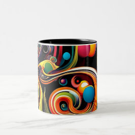Abstracta Psychedelica 15 Zweifarbige Tasse