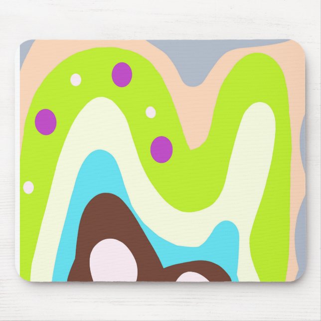 Abstracted painted mousepad (Vorne)
