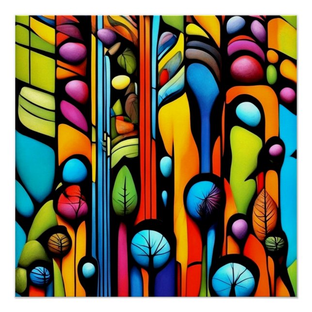 Abstracti Foliagi 2 Poster (Vorderseite)