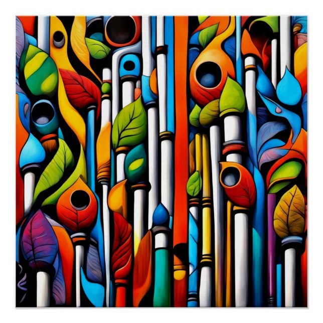 Abstracti Foliagi 3 Poster (Vorderseite)