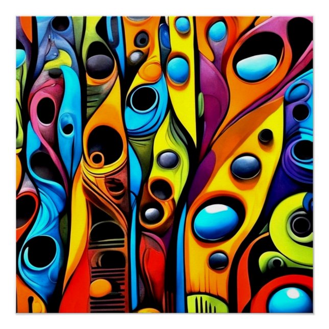 Abstracti Foliagi 4 Poster (Vorderseite)
