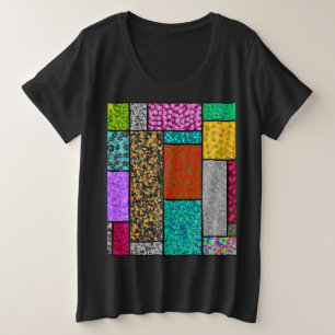 Abstraction de design graphique floral Mondrian