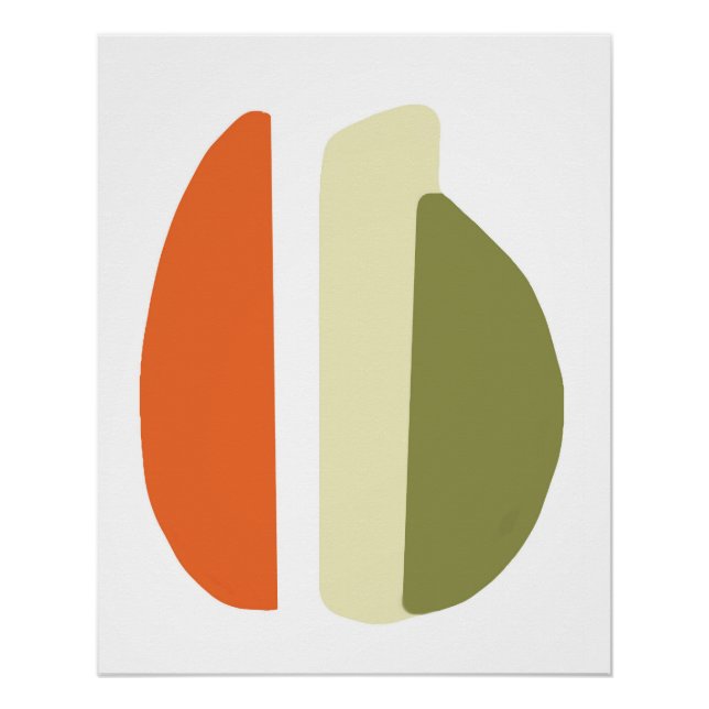 abstracto 3 formas poster (Vorderseite)