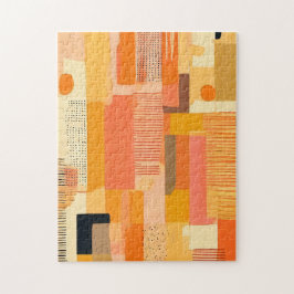 abstracto boho formas naranja