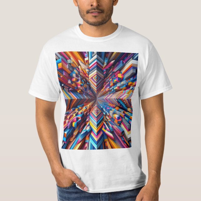 Abstracto en 3D T-Shirt (Vorderseite)