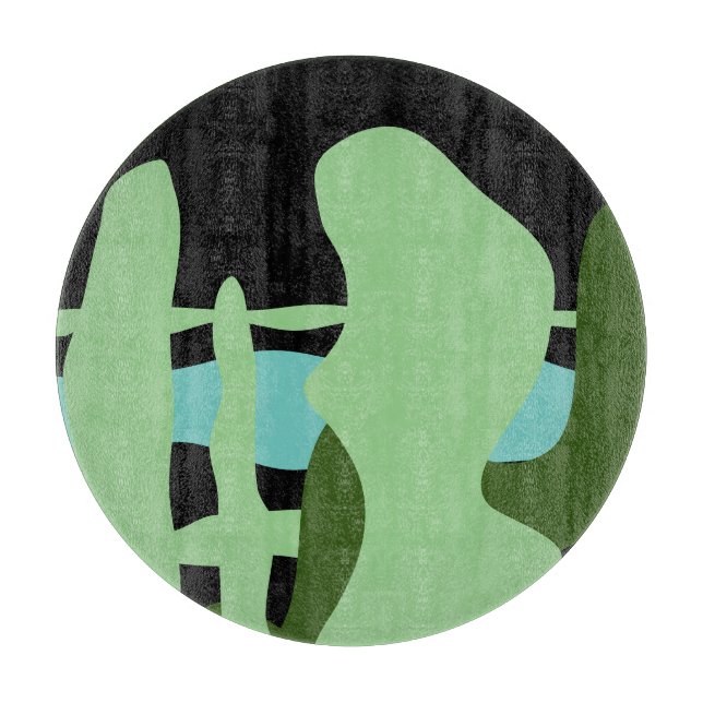 Abstractrana Schneidebrett (Vorderseite)