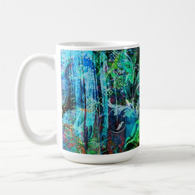ABSTRAHLUNG BIO TEXTURE-Tasse Kaffeetasse (Links)