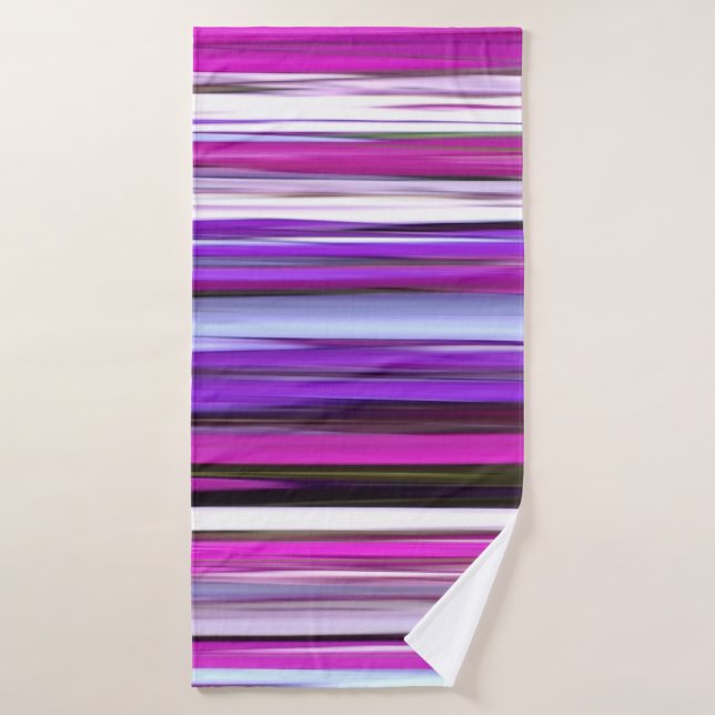 Abstrait #2 : Flou pourpre (Serviette de bain)