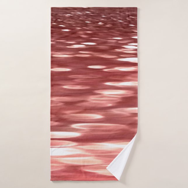 Abstrait #2 : Flou rouge (Serviette de bain)