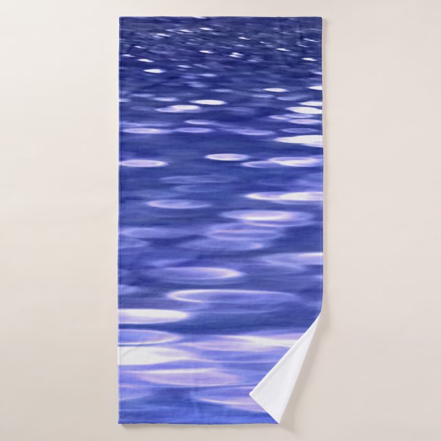 Abstrait #3 : Bleu shimmer (Serviette de bain)