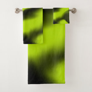 Abstrait 3 en noir et vert citron