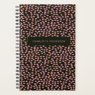 Abstrait Black Rose Dots Glam personnalisé