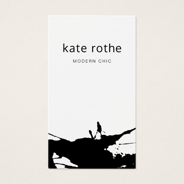 Abstrait blanc noir moderne (Devant)