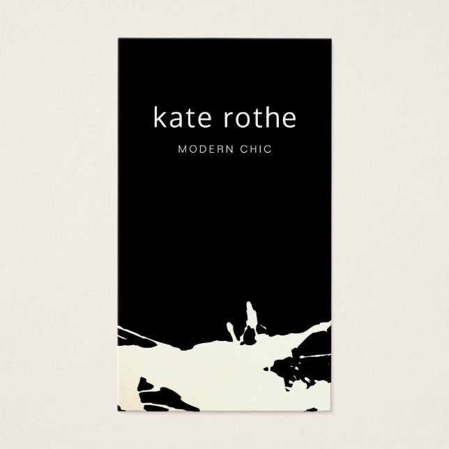 Abstrait blanc noir moderne (Devant)