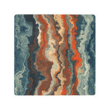 Abstrait bleu et rouille