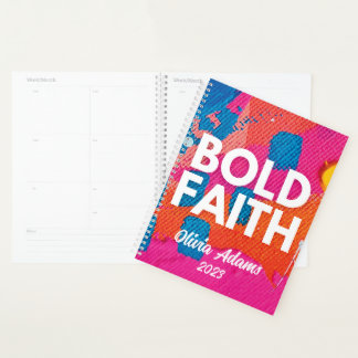 Abstrait Bold Faith hebdomadaire mensuelle 2023 Pl