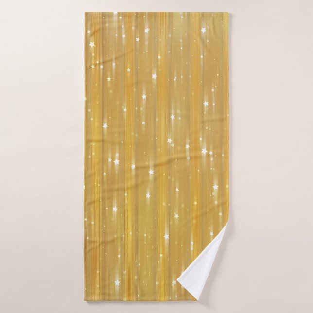 Abstrait brillant doré avec parties scintillant (Serviette de bain)