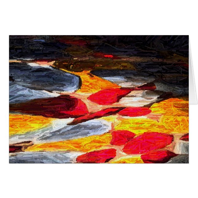 Abstrait, carte (Devant horizontal)