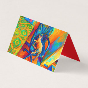 ABSTRAIT CAT ART EXTRA COLORÉ PAR SIXSOX