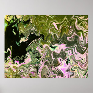 Abstrait Color Study 470, Poster