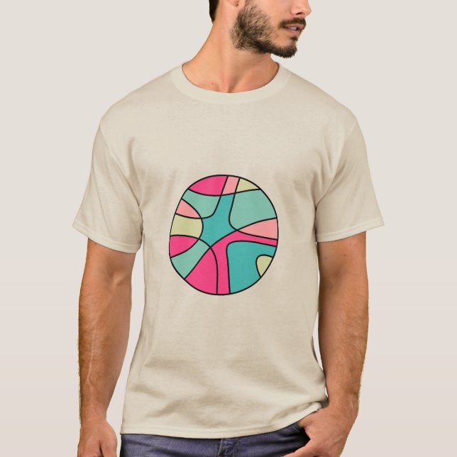 Abstrait couleur ronde 160422(04) T-shirt (Devant)
