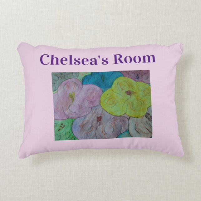 Abstrait coussin décoratif Floral été (Devant)