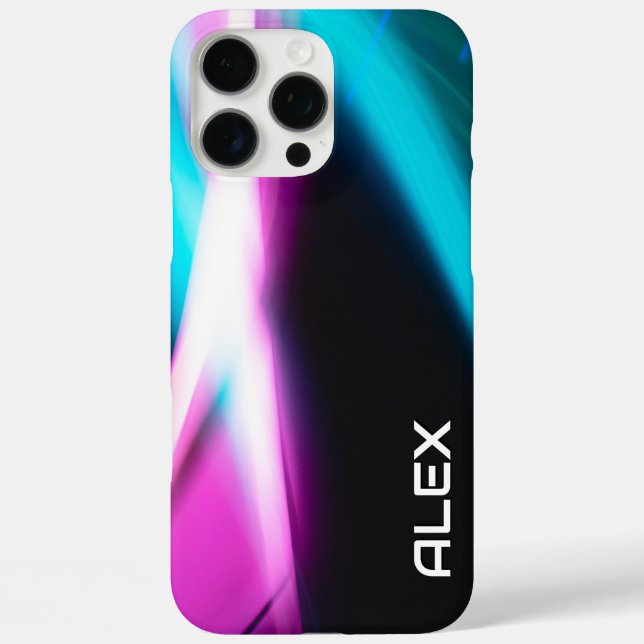 Abstrait Cyan, Magenta & Black coque iphone dynami (Verso)