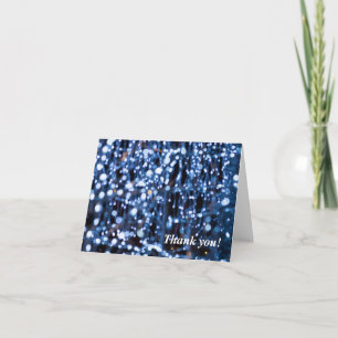 Abstrait De Carte de remerciements Lumières Bleues
