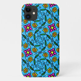 Abstrait Floral iPhone 11 Coque