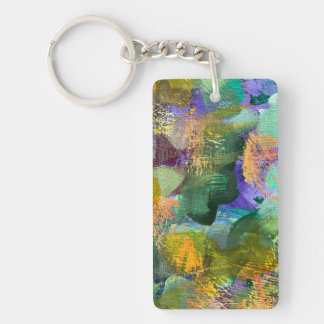 Abstrait floral vert et violet