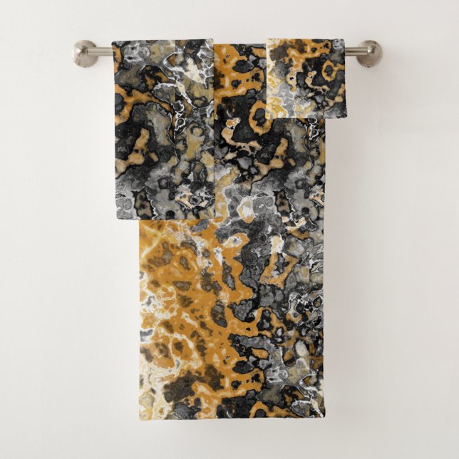 Abstrait gris et jaune (En situation)