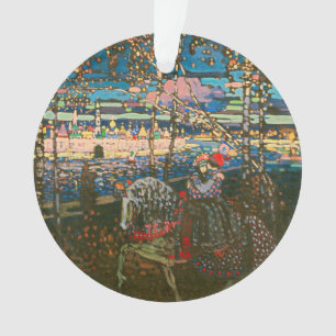 Abstrait Kandinsky équitation Couple coloré