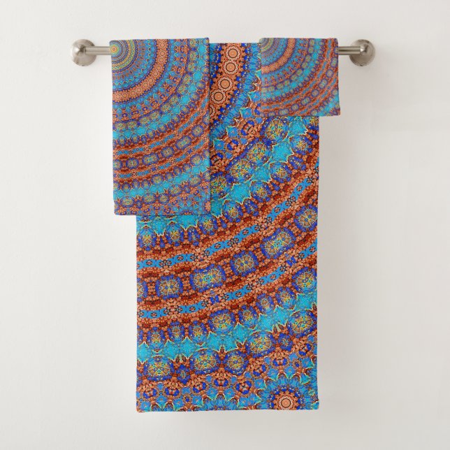 Abstrait mandala ronde sans couture motif kaleidos (En situation)
