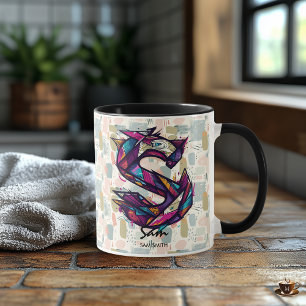 Abstrait Monogramme Mug - S pour Sam