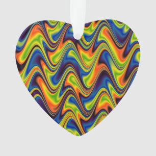 Abstrait Multicolore Ondulé