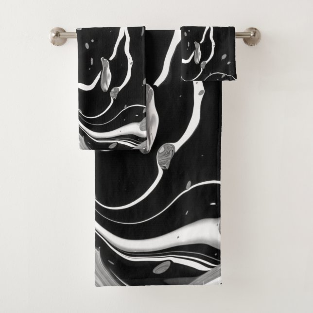 Abstrait noir blanc (En situation)