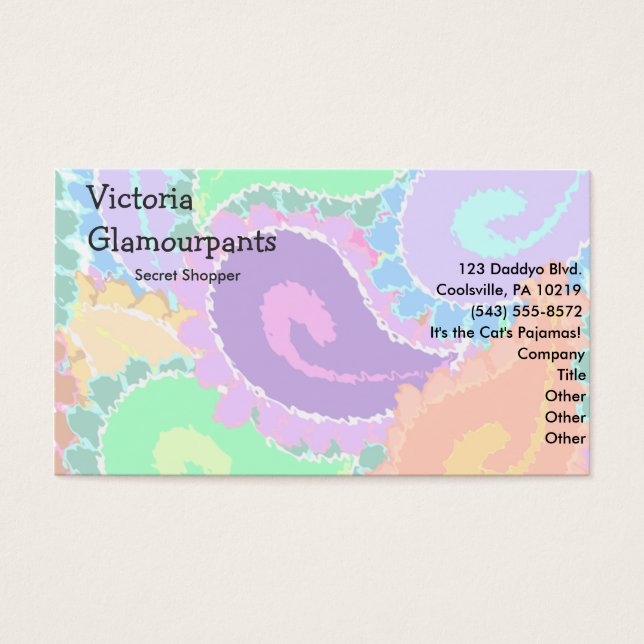 Abstrait Paisley Fun Colorful Art Motif (Devant)