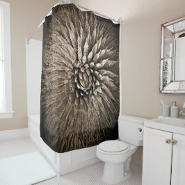 Abstrait rideau de douche Brown Sepia Agave
