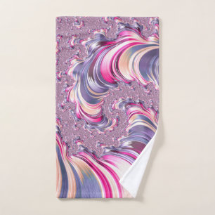 Abstrait rose pourpre spirale fractale