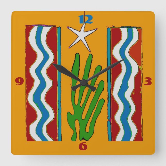 Abstrait Star Horloge Désert (Recto)