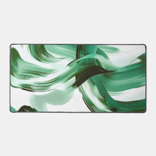 Abstrait Traits de Pinceau Vert Minimal Moderne