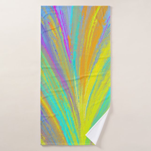 Abstrait Tropical Summer Fun (Serviette de bain)