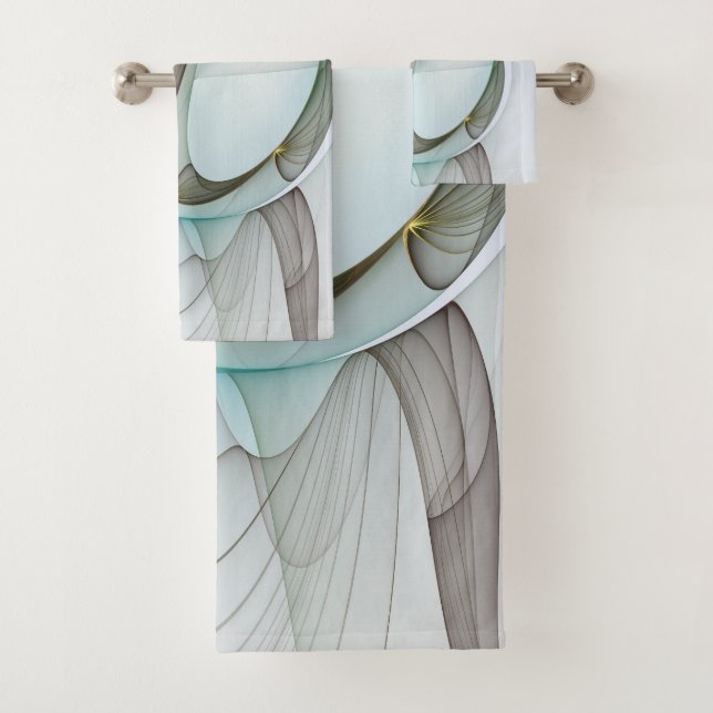 Abstrait Turquoise Brown Gold Elegance (En situation)