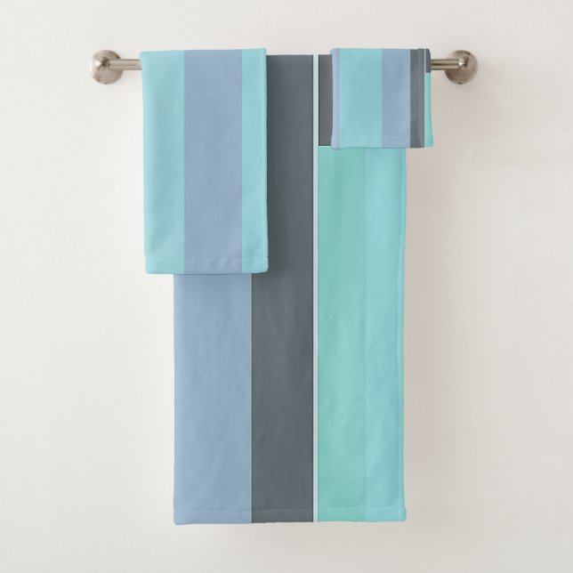 Abstrait violet, vert et turquoise (En situation)