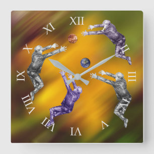 Abstraite balle combat Acrylique Mur Horloge