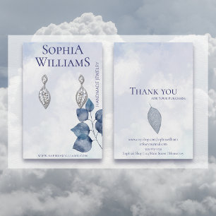 Abstraits nuages bleus écoutant la carte d'afficha