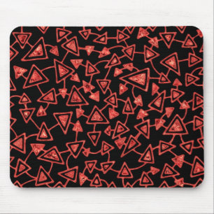 Abstrakt 021112 - Cranberry Ice auf Schwarz Mousepad