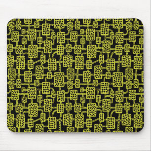 Abstrakt 041113 - Banane auf schwarz Mousepad