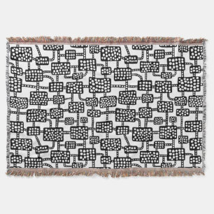 Abstrakt 041113 - Schwarz auf Weiß Decke